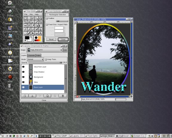 [Snapshot of The GIMP]